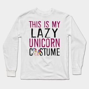 This Is My Lazy Unicorn Costume Long Sleeve T-Shirt